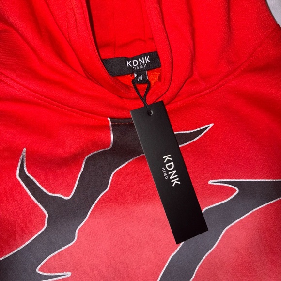 KDNK Sweatsuit Thorn Style Red/Black Men’s Size Small, Medium and Large - Picture 3 of 6